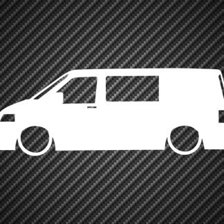 Lowered T5 Silhouette Vinyl Sticker Decal