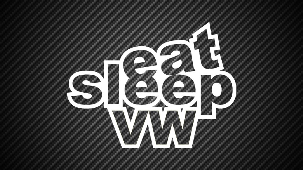 Eat Sleep VW Vinyl Sticker Decal