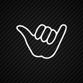 Shakka Hand Wave Symbol Vinyl Sticker Decal