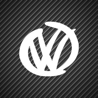 Drawn Paintbrush Style VW Vinyl Sticker Decal