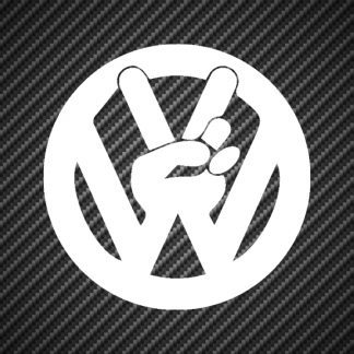 VW Peace Sign Logo Vinyl Sticker Decal